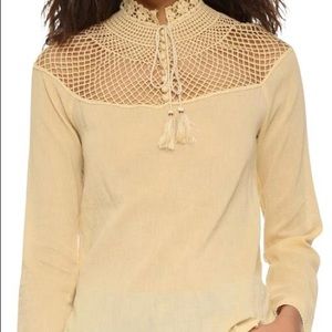 COPY - Small FREE PEOPLE Yellow Blouse